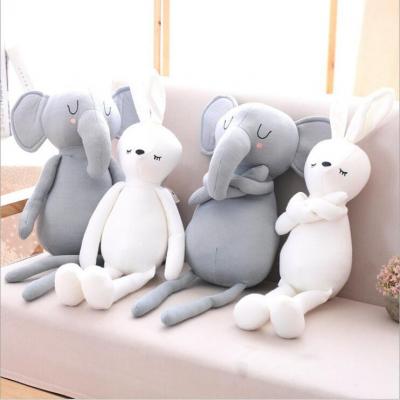 Best Selling Cuddly Elephant&Rabbit Plush soft toy for kids classic stuffed toy for home decor